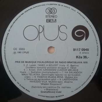 LP Various: Prix De Musique Folklorique De Radio Bratislava 1979 381329