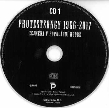2CD Various: Protestsongy 1966-2017 Zejména V Populární Hudbě 28909