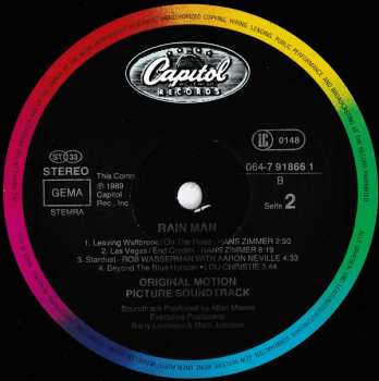 LP Various: Rain Man (Original Motion Picture Soundtrack)