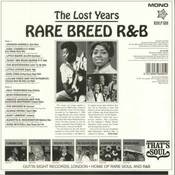 LP Various: Rare Breed R&B - The Lost Years 328603