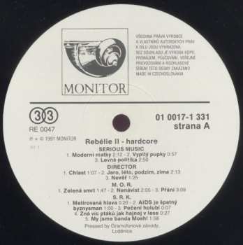 LP Various: Rebelie II. - Hardcore