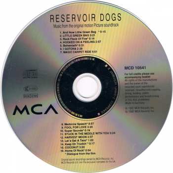 CD Various: Reservoir Dogs (Music From The Original Motion Picture Sound Track) 398788