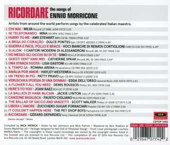 CD Various: Ricordare (The Songs Of Ennio Morricone) 98488