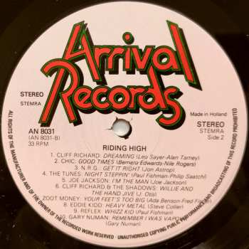 LP Various: Riding High - The Original Film Soundtrack 317444