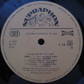 LP Various: Kubánské Rytmy 374363