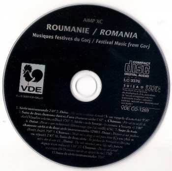 CD Various: Roumanie / Romania: Musiques Festives Du Gorj / Festival Music From Gorj 238403