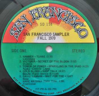 LP Various: San Francisco Sampler - Fall 1970 470893