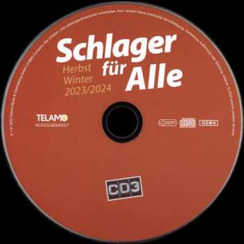 3CD Various: Schlager Für Alle - Herbst/Winter 2023/2024 494898