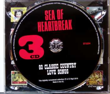 3CD Various: Sea Of Heartbreak - 60 Classic Country Love Songs 356408