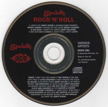 CD Various: Speciality Rock 'N' Roll 304205
