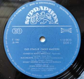 LP Various: Old Prague Choir Masters (79 2) 278045