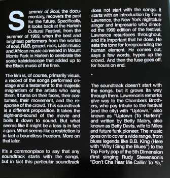 CD Various: Summer Of Soul (...Or, When The Revolution Could Not Be Televised) (Original Motion Picture Soundtrack) 410989