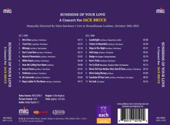 2CD/DVD Various: Sunshine Of Your Love - A Concert For Jack Bruce 284009