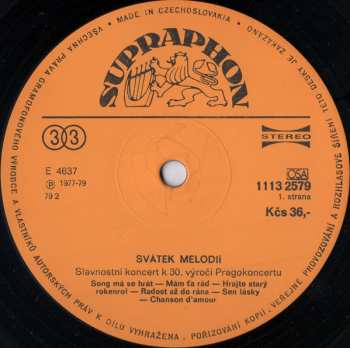 LP Various: Svátek Melodií 155551