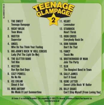 4CD/Box Set Various: Teenage Glampage! (80 Glambusters Rockers, Shockers And Teenyboppers From The 70's!) 437849