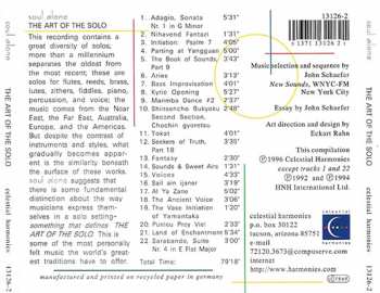 CD Various: The Art Of The Solo 334173
