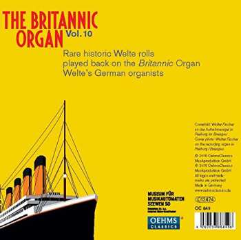 2CD Various: The Britannic Organ Vol. 10: Welte's German Organists And Their Music 332538