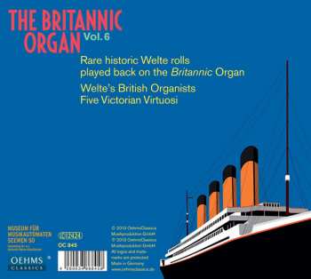 2CD Various: The Britannic Organ Vol. 6: Welte's British Organists Five Victorian Virtuosi 386453