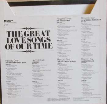 6LP/Box Set Various: The Great Love Songs Of Our Time 539145