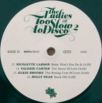 2LP Various: The Ladies Of Too Slow To Disco 2 LTD | CLR 70705