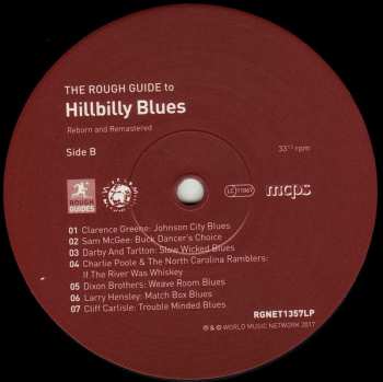 LP Various: The Rough Guide To Hillbilly Blues (Reborn And Remastered) LTD 70637