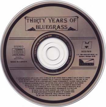 CD Various: Thirty Years Of Bluegrass 300768
