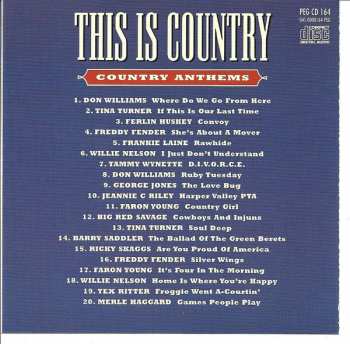 CD Various: This Is Country - Country Anthems 252101
