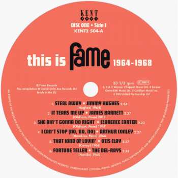 2LP Various: This is Fame 1964 - 1968 289967