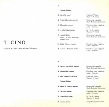 LP Various: Ticino (Musica E Canti Della Svizzera Italiana) 275618