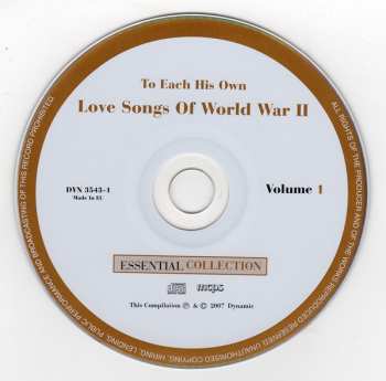 3CD Various: To Each His Own - Love Songs Of World War II 153121