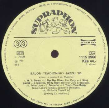 LP Various: Traditional Jazz Salon '85 50436