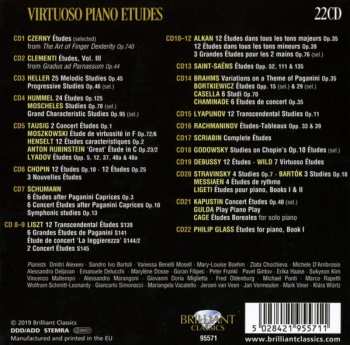 22CD/Box Set Various: Virtuoso Piano Etudes 181694