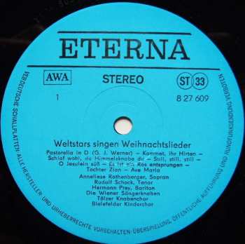 LP Various: Weltstars Singen Weihnachtslieder 493022