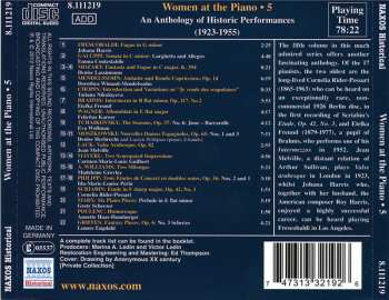 CD Various: Women At The Piano: An Anthology Of Historic Performances, Volume 5 (1923-1955) 312519