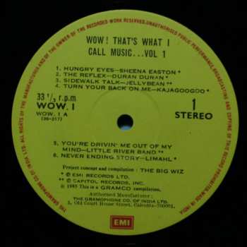 LP Various: Wow! That's What I Call Music...(Vol.1) 396022