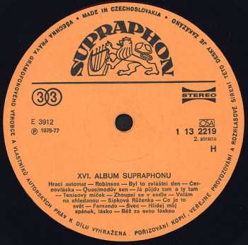 LP Various: XVI. Album Supraphonu 130378