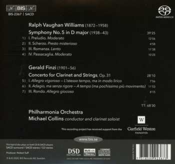 SACD Ralph Vaughan Williams: Symphony No. 5; Clarinet Concerto 386030