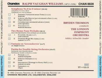 CD Ralph Vaughan Williams: Symphony No.8 In D Minor / Partita For Double String Orchestra / Fantasia On Greensleeves / Two Hymn-Tune Preludes 455744