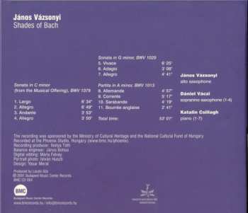 CD Vázsonyi János: Shades Of Bach 312732