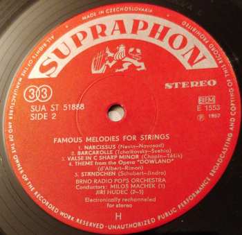 LP Velký Smyčcový Orchestr: Famous Melodies For Strings 487018