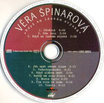 CD Věra Špinarová: „Když Se Láskám Stýská”