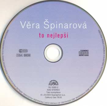 CD Věra Špinarová: To Nejlepší 36775