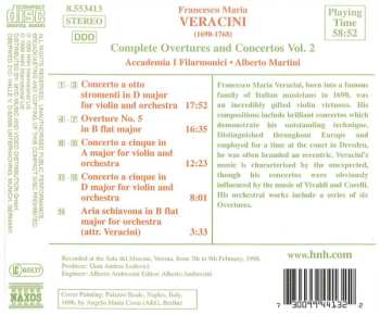 CD Francesco Maria Veracini: Complete Overtures And Concertos Vol. 2 455731