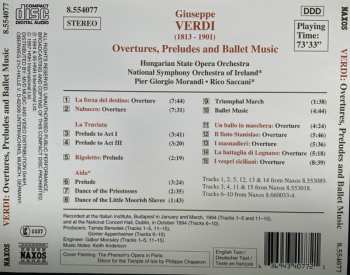 CD Giuseppe Verdi: Overtures, Preludes And Ballet Music 429736