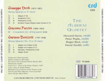 CD Giacomo Puccini: String Quartet In E Minor / Crisantemi For String Quartet / String Quartet No. 13 In A Minor
