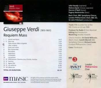 CD Giuseppe Verdi: Requiem Mass 462485
