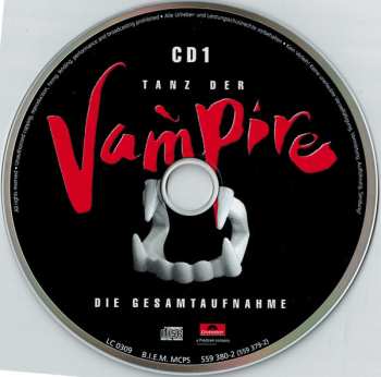 2CD Vereinigte Bühnen Wien: Tanz Der Vampire - Die Gesamtaufnahme 513601