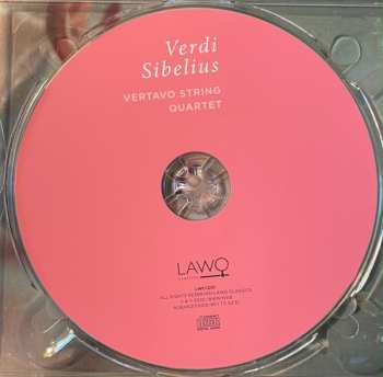 CD Vertavo Quartet: Verdi/Sibelius 407745