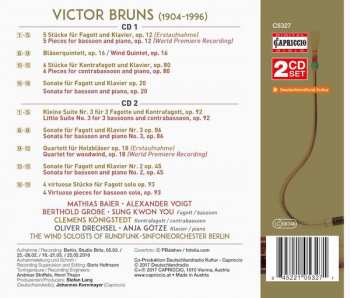 2CD Victor Bruns: Chamber Music For Woodwinds 115479