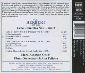 CD Victor Herbert: Cello Concertos Nos. 1 And 2 / Irish Rhapsody 113919